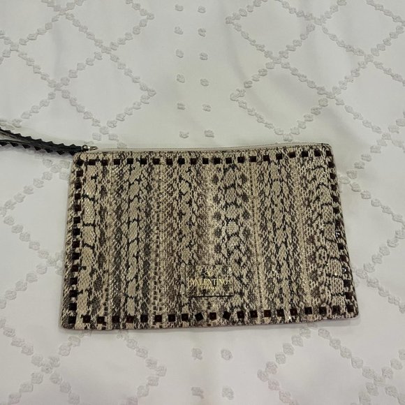 Valentino rockstud snakeskin clutch bag (Authentic) - Picture 1 of 10